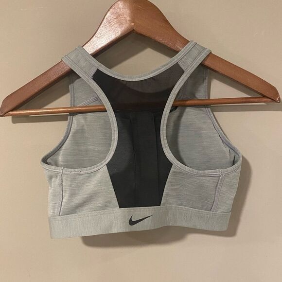 Nike Dri-fit Zip-up Mesh back Sports Bra Size Small - Picture 3 of 5